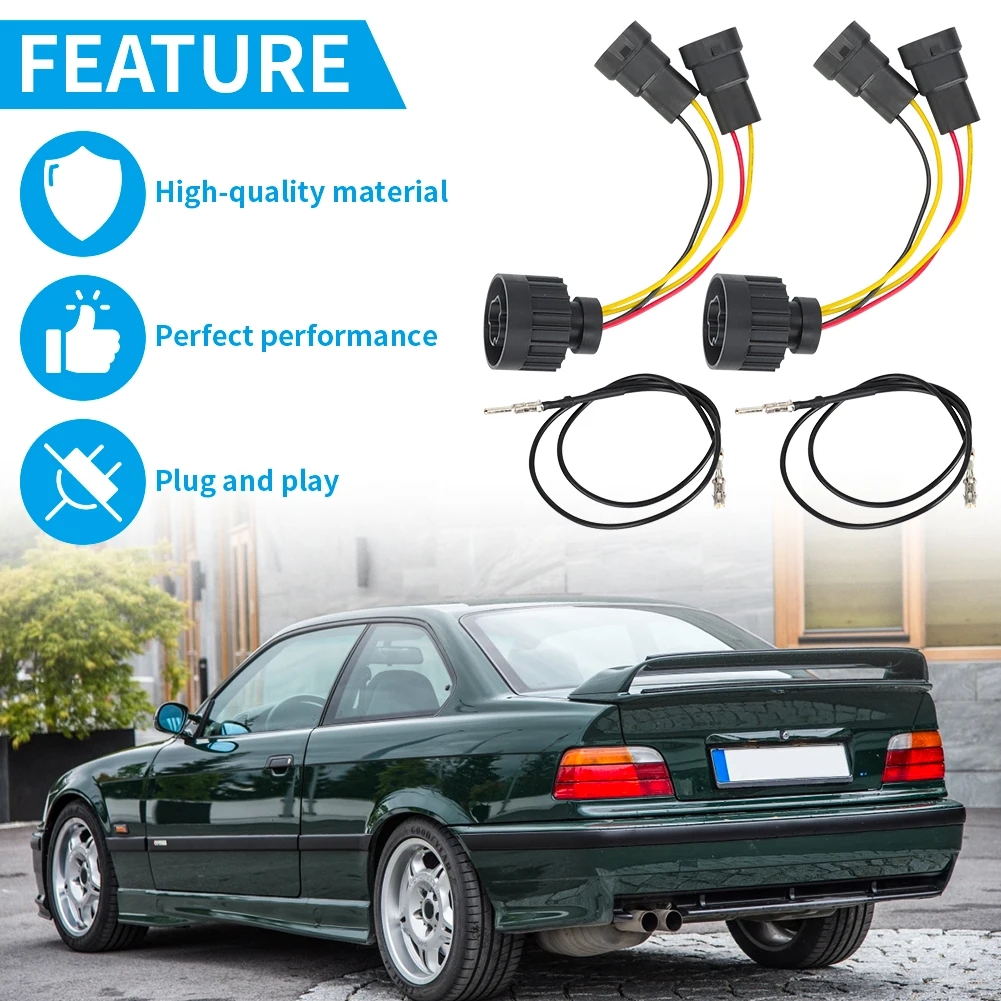 Auto-Scheinwerfer-Adapter-Kabelbaum-Paar für BMW 3er Serie E36 Bosch ZKW Depo DJ Auto Hella Euro-Stecker-Umwandlungsanschluss – Detail 5