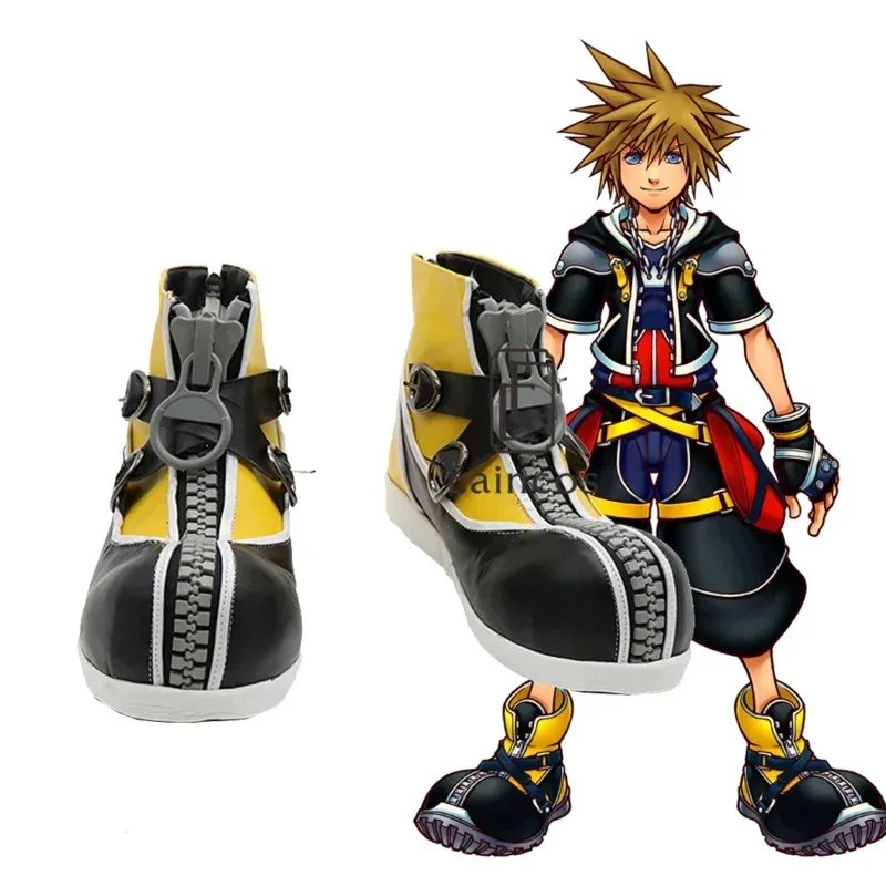 

Kingdom Hearts 2 Sora Cosplay Shoes Halloween Party Fancy Boots Custom-made OA 125172 b