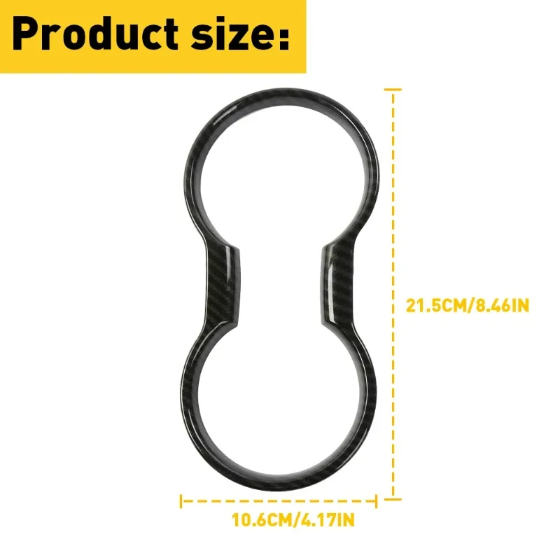 

It Is Suitable for Ford 16 Mustang Modified Water Cups To Decorate ABS Carbon Fiber Water Cup Lid Bright Strips
