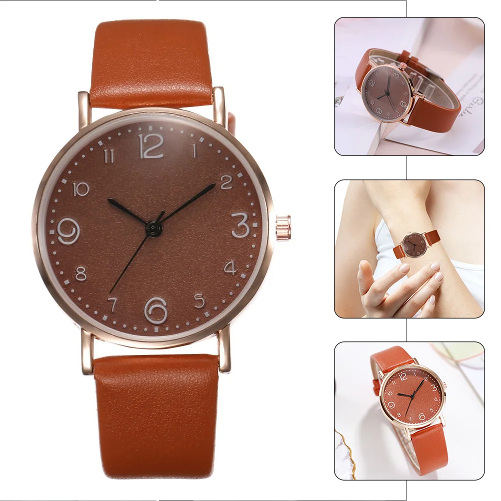 ساعة يد كوارتز للسيدات، صناعة متقنة، مظهر جميل، هدية رائعة للابنة والصديقة والزوجة والأصدقاء، أزياء كاجوال