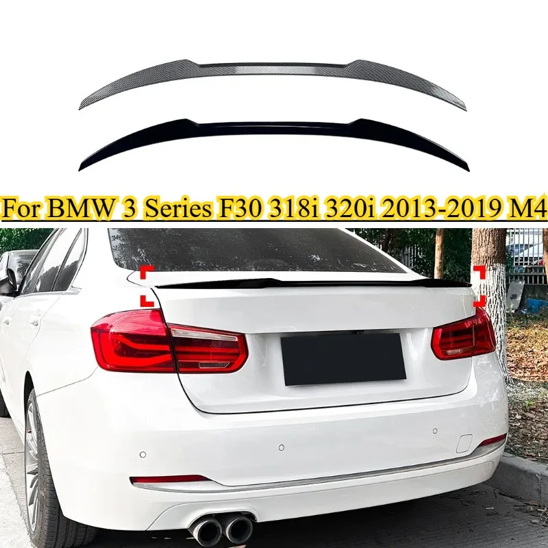 

NONGSHI Car Rear Roof Spoiler for BMW 3 Series F30 318i 320i 2013 2014 2015 2016 2017 2018 2019 M4 Tail Wing Trunk Spoiler Lid