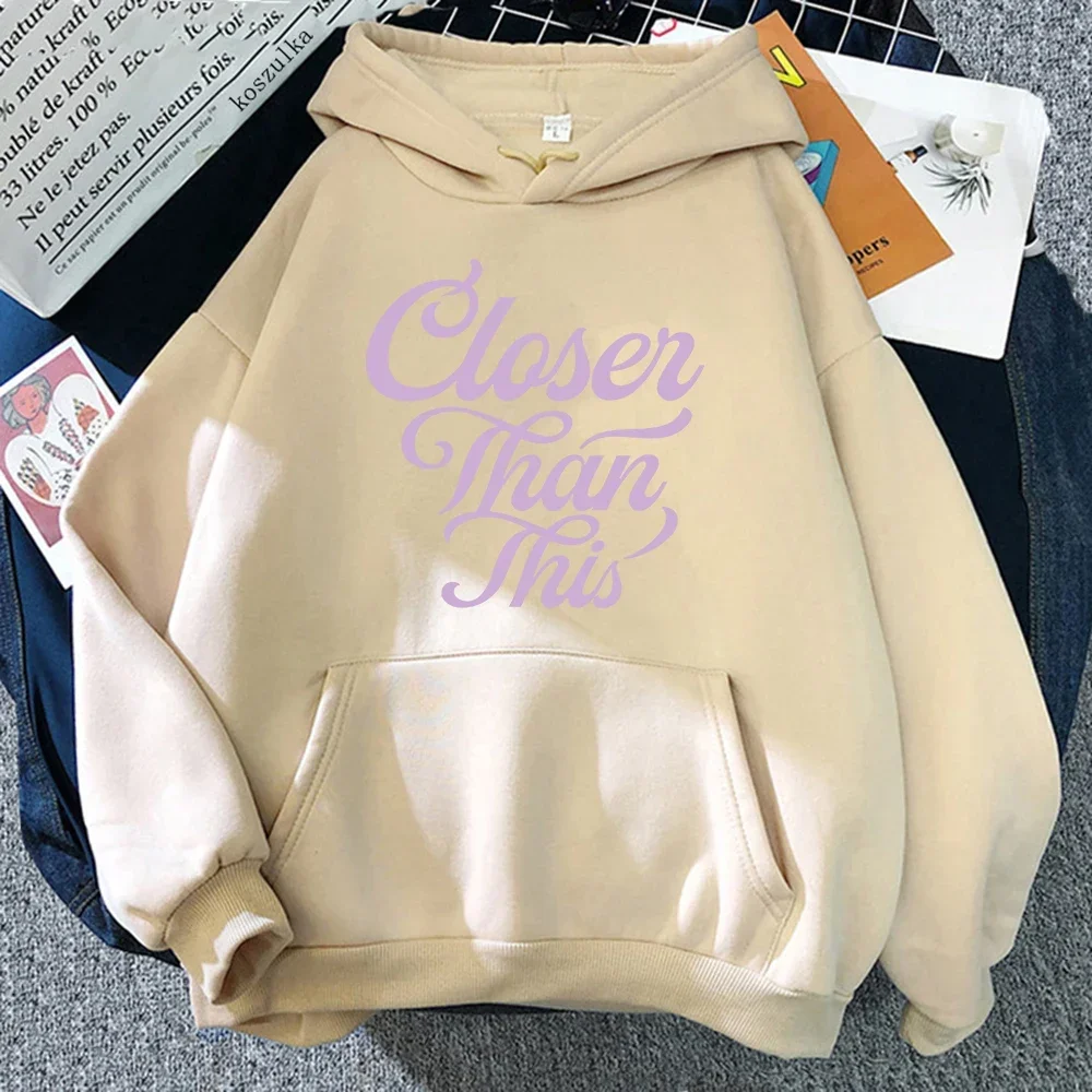 Jimin Closer Than This Hoodie 2024 Fashion Women Hoodies Harajuku Aesthetic Clothes Unisex Fleece Pullover Sweatshirt Vintage