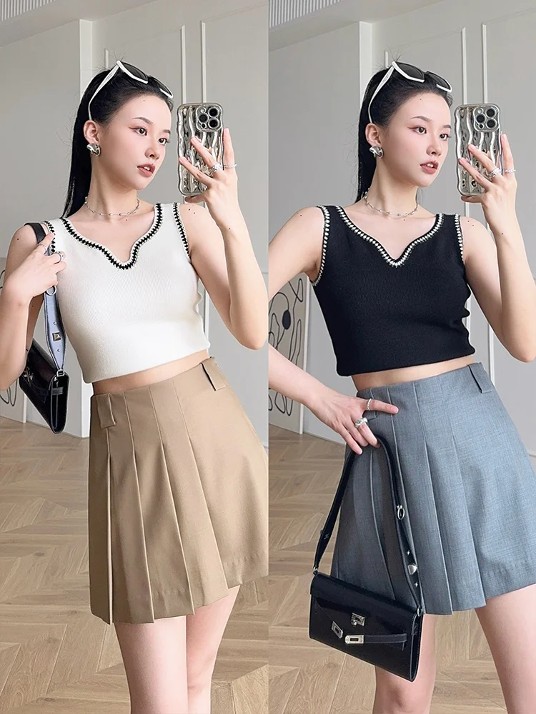 

Вязаный жилет ручной работы SVLI Emp Valley Ele Goose Ne Silk Wool Color Blo Crochet для женщин