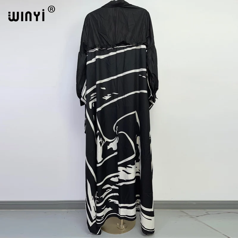 Middle East Fashion Blogger recommend popular printed silk kaftan maxi dresses loose spring beach bohemian long dress for lady