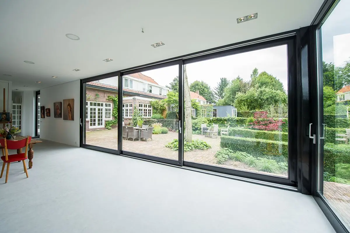 

Minimalism Waterproof Vertical Sliding Glass Door Custom-made Innovative Heat Insulation Seamless Sliding Door Custom Size