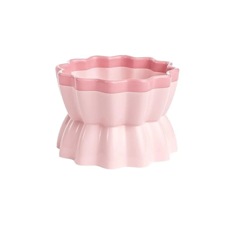 

Ceramic Small Animal Bowl Candy Wrapper Design Anti Spill Non Slip Easy to Clean Feeding Dish Cage Accessory Table Decor Use