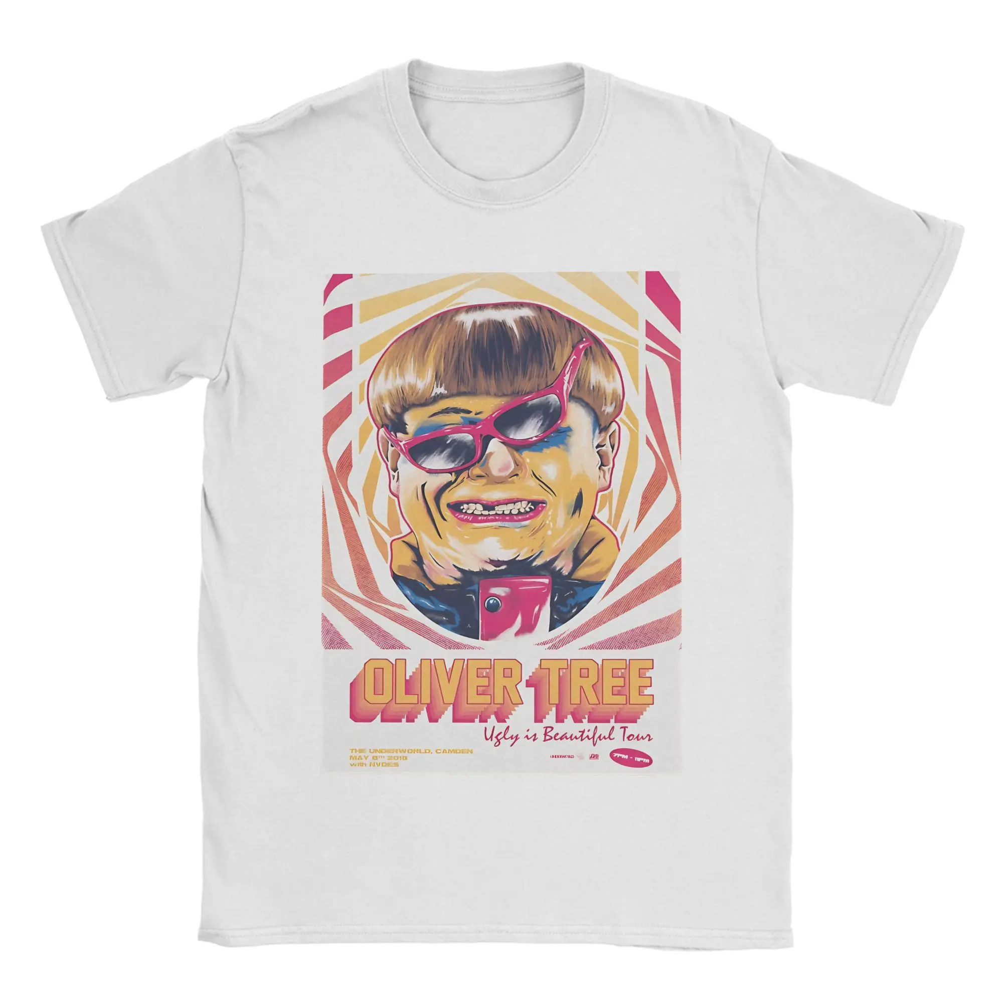 Oliver Tree Ugly is beautiful T-Shirts Men Women  Vintage Cotton Tees Round Neck Short Sleeve T Shirt Graphic Printed Clothes
