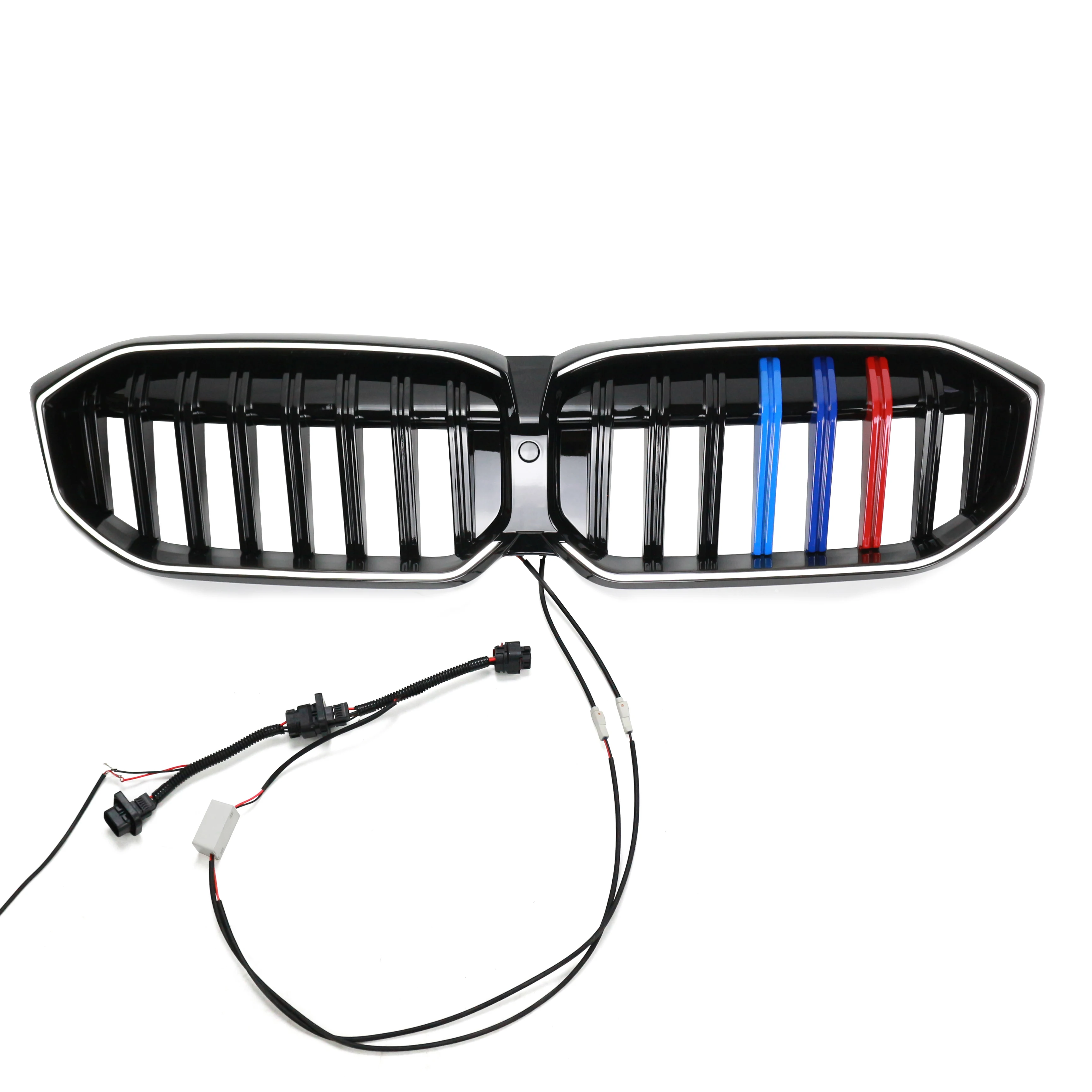 Auto Body Parts Car Bumper Grill three-color single Slats M style Front Grille For BMW 3 Series G28 2023