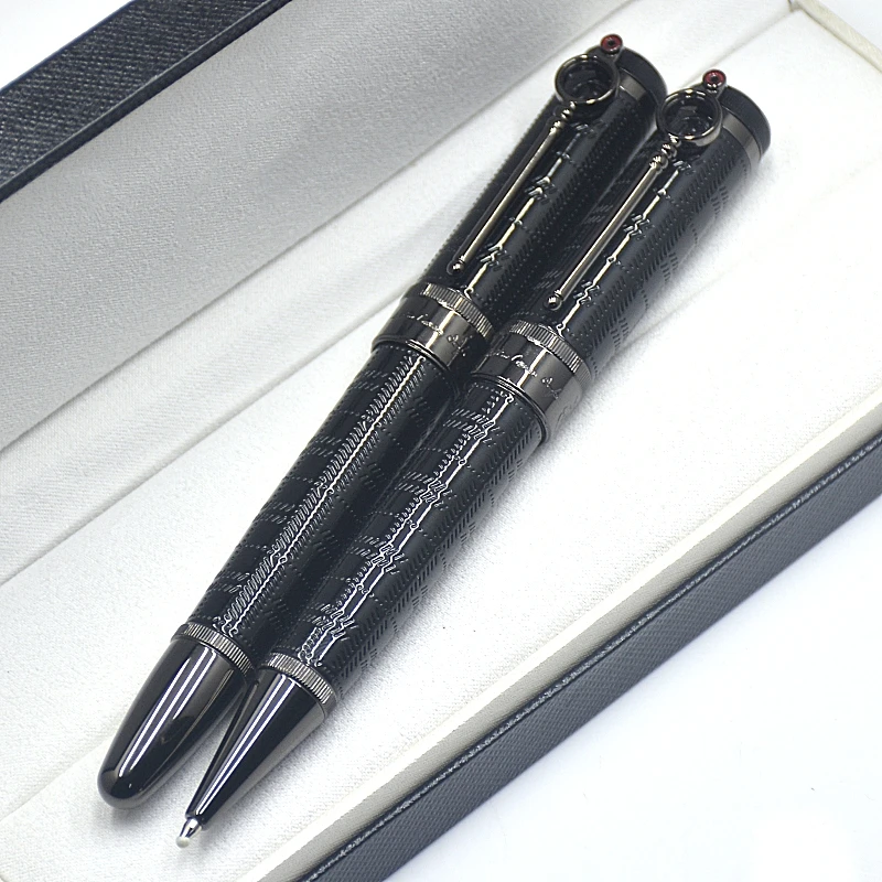 Great Writer Sir Arthur Conan Doyle Rollerball Pen MB Blue & Black Metal Design Office Writing Ballpoint Pens With Serial Number