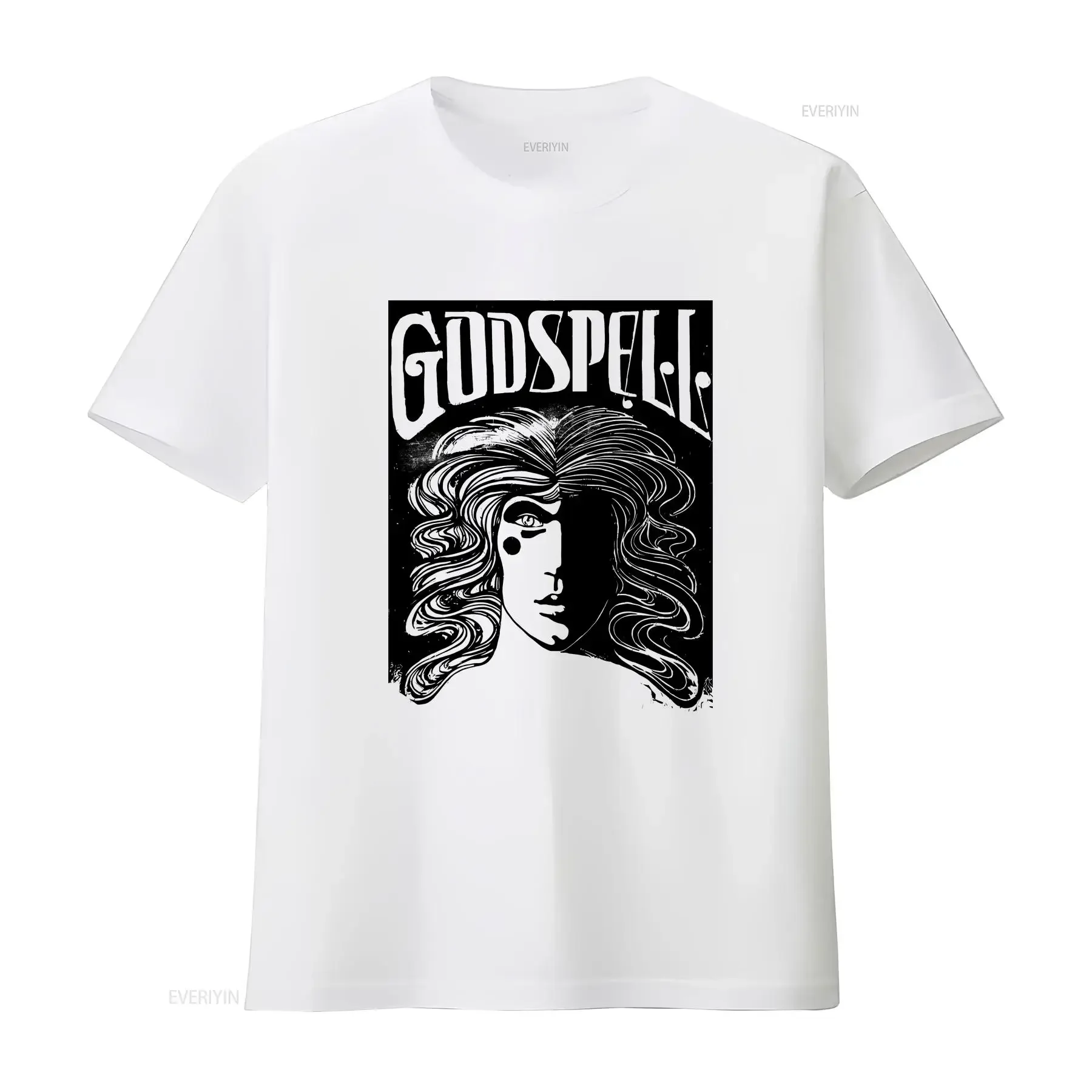 Vintage Godspell T Shirt Mens M L Red Musical Theatre Made USA 80s Washed streetwear Versatile Stretched homme vintage Washed
