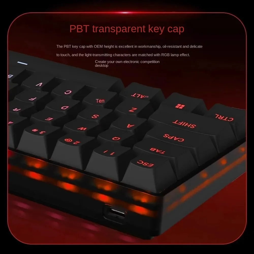 MADLIONS FIRE68 Gaming Mechanical Keyboard Magnetic Axis Web Drive RT 8Khz 68 Keys Gateron Shaft Low Latency Full Key  Hot Swap