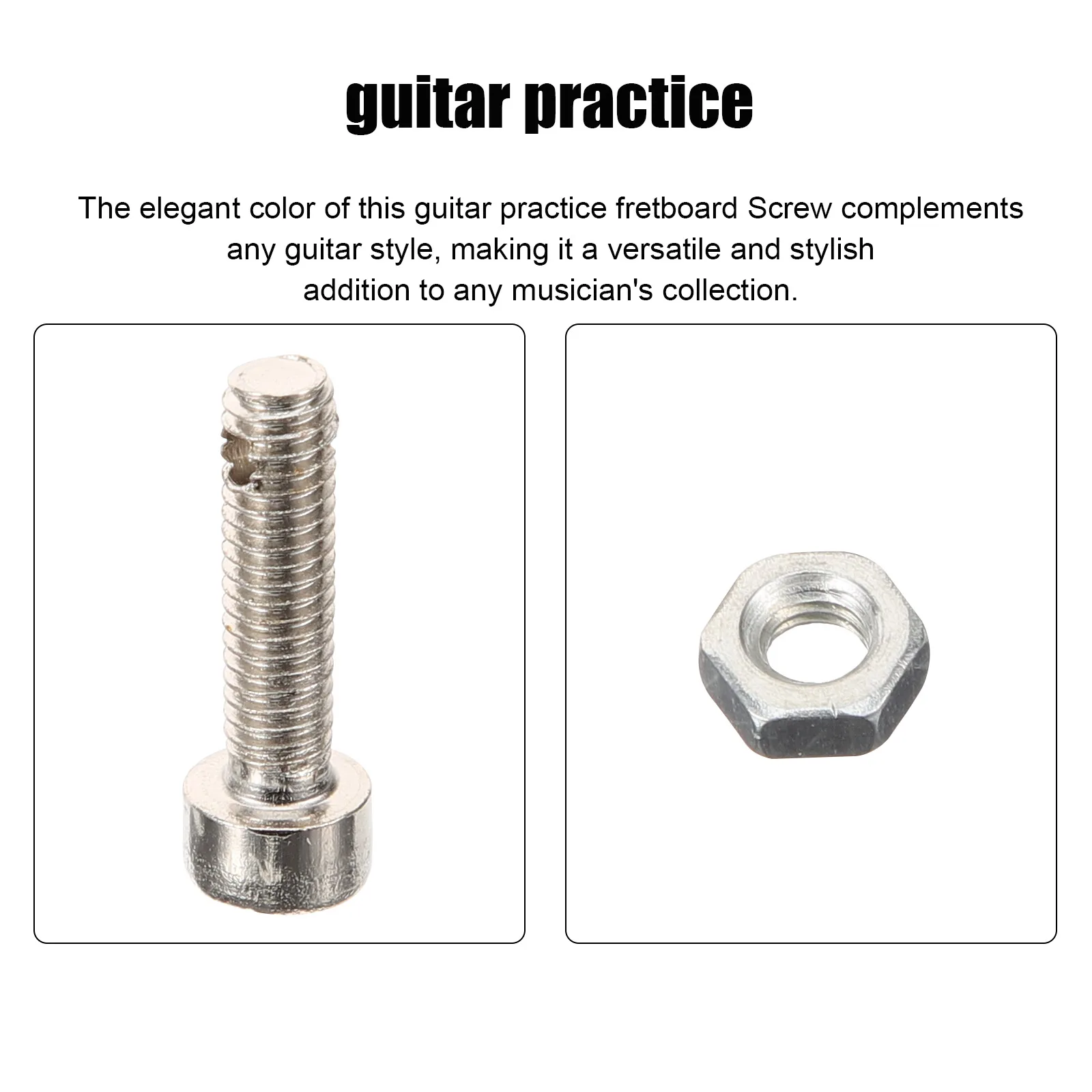

10pcs Stainless Pocket Guitar Accessory Steel Key Adjuster Silver Pocket Accessories Guitar Parts Practice Tool