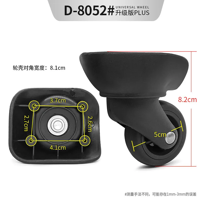 Luggage Replacement Wheels Fit for Diplomat Suitcase Rolling Casters Repair Accessories Travel Bag Repair Foot Wheels