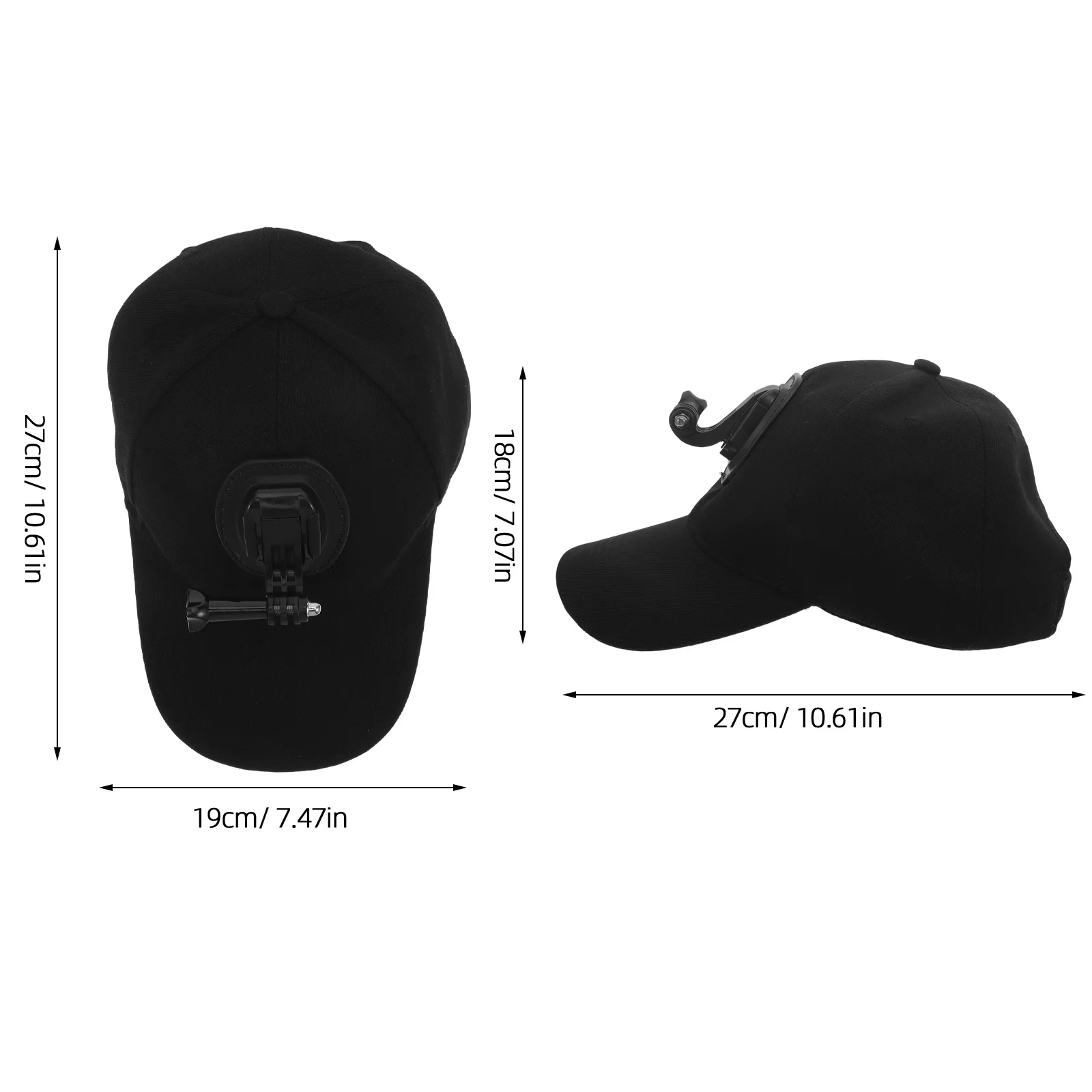 Action Camera Baseball Cap Lightweight Breathable Design - Hat for - Multisport Wearable Camera Gear for Men