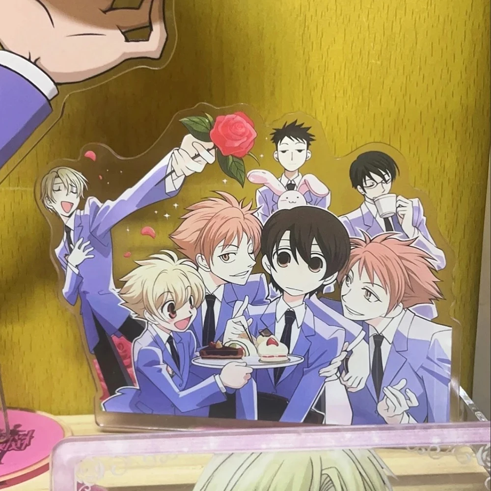 Anime Ouran High School Host Club Tamaki Suou Kyoya Ootori Acrylic Stand Desktop Ornament Cosplay Props Collection Fans Gifts image 2