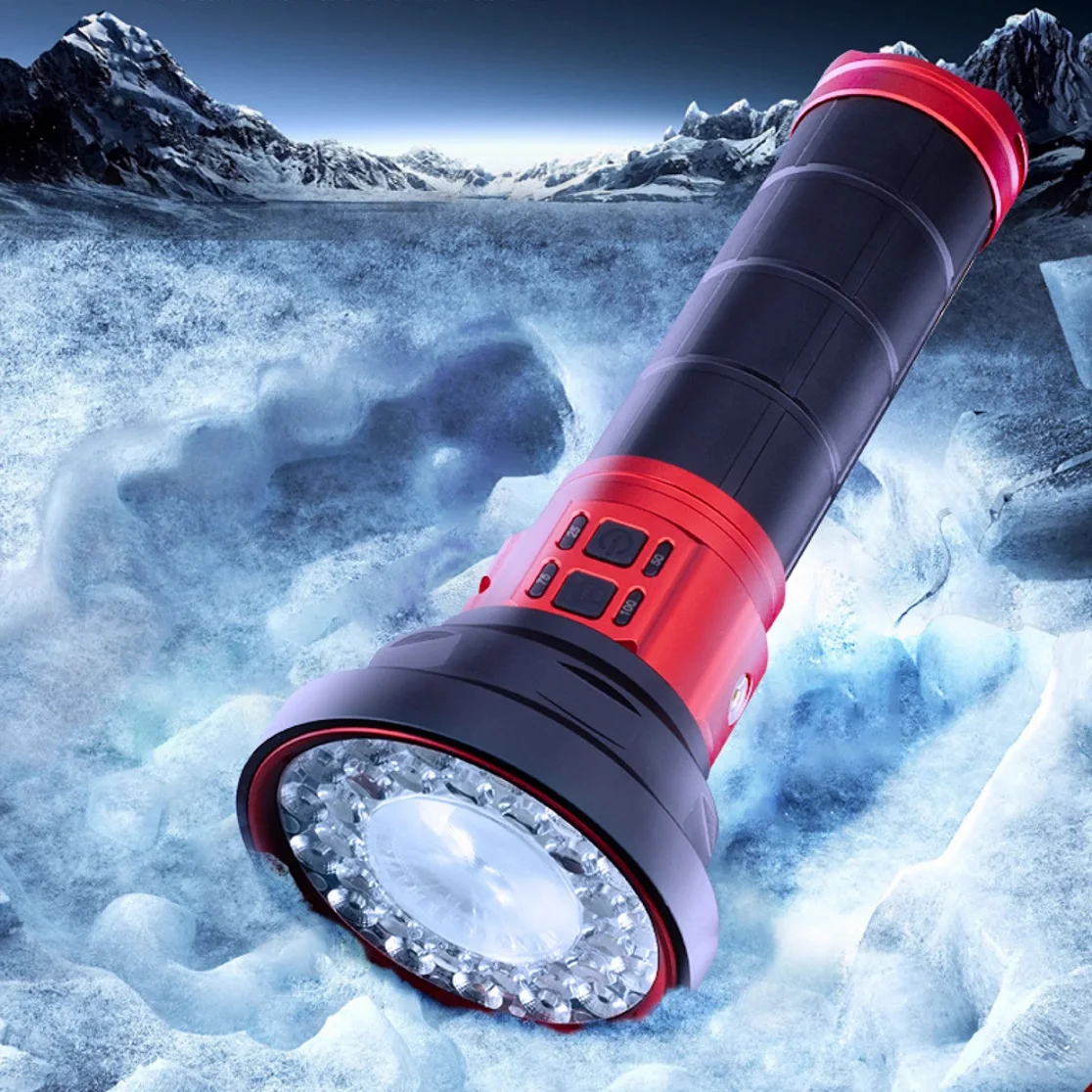 Convoy High Power LED Flashlights 30 LED+1LEP Searchlight Lights Multifunctional Outdoor Torch for Camping,Hiking,Self Defense
