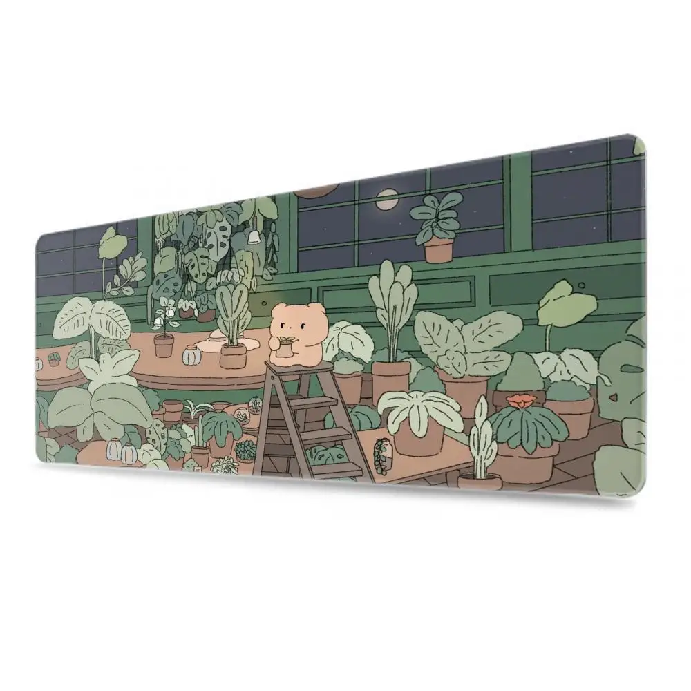 Kawaii Green Frogs Mouse Pad Gaming Accessories Office Gamer Keyboard Desk Mat Non-Slip Laptop Large Rubber Cute Frog Mousepads