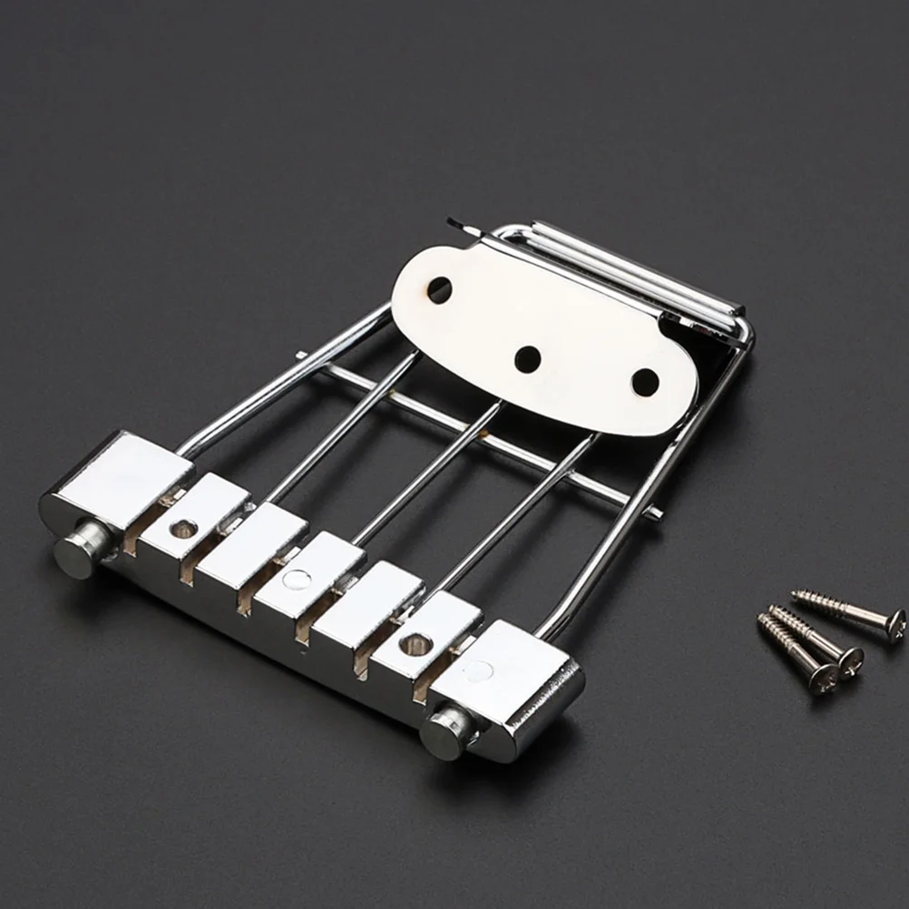 

6 String Jazz Guitar Tailpiece Metal Pulling Plate Durable Replacement for Guitar Sound and Stability Metal String Board