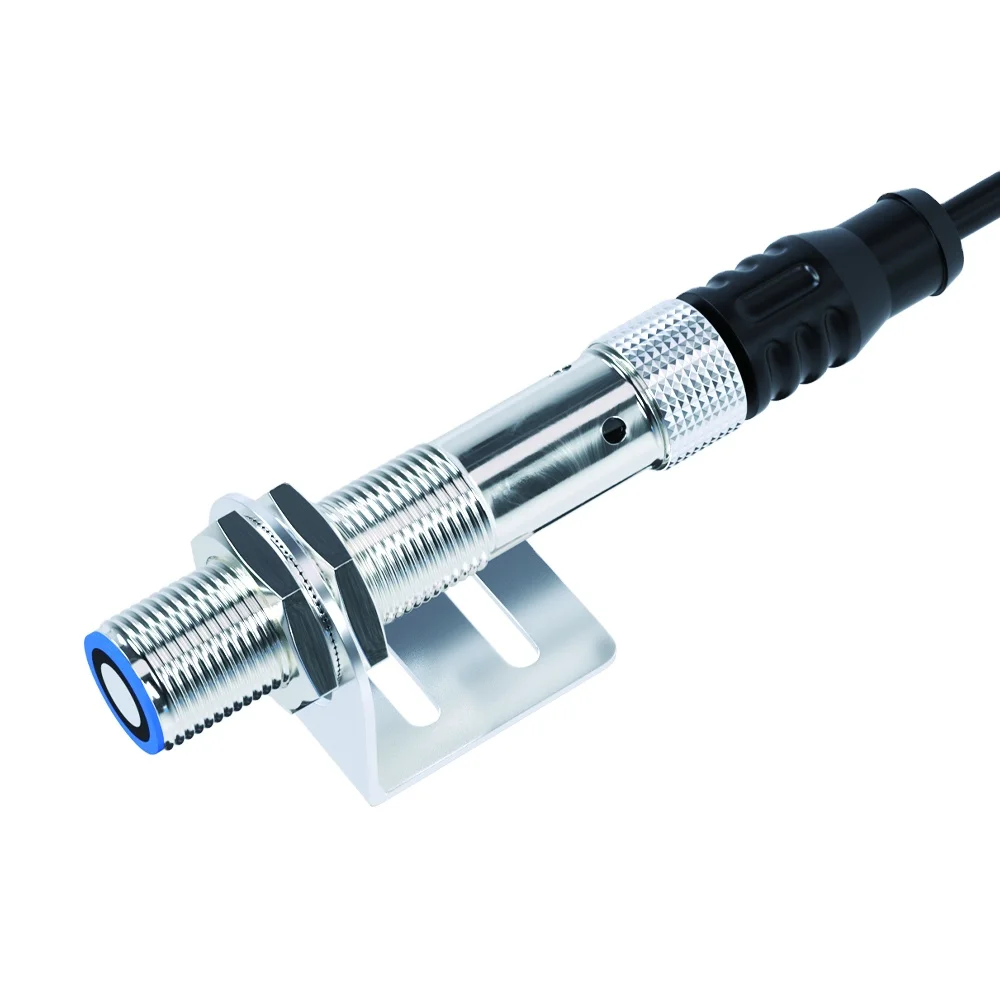 Ultrasonic Sensor NPN Output  QR12-D20N-G IEC IP67 DC24V for M12 Reflective Type Metal Detection Distance 20-200mm