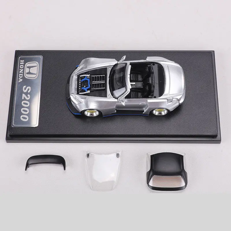 1:64 S2000 sports car, die-cast alloy car model, teenagers' toy, children's birthday gift, adult collectible.