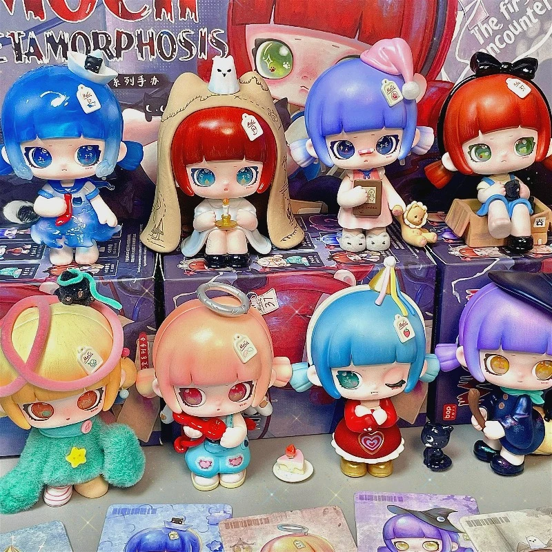 MOCII THE METAMORPHOSIS Serie Blind Box Toy Kawaii Anime Action Figure MOCII Surprise Mystery Box Dolls Desktop Decor Girl Gift