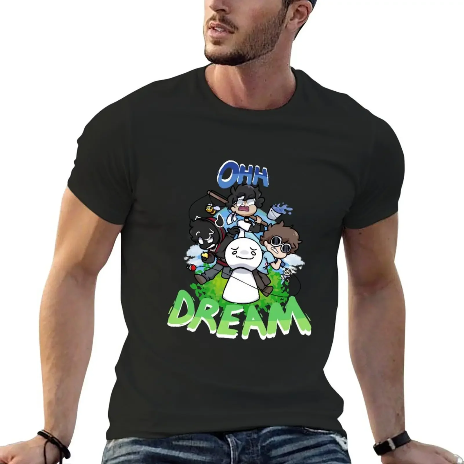 

Dream Manhunt T-Shirt heavyweights sweat Men's cotton t-shirt