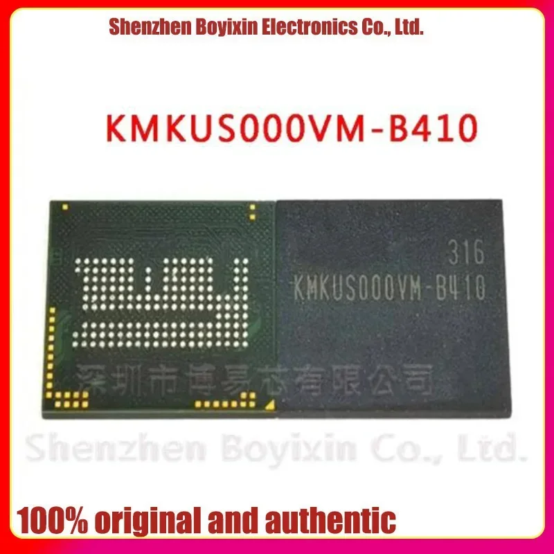 

KMKUS000VM-B410 8G+1G LPDDR2 EMCP 162 balls empty data font frosted shell