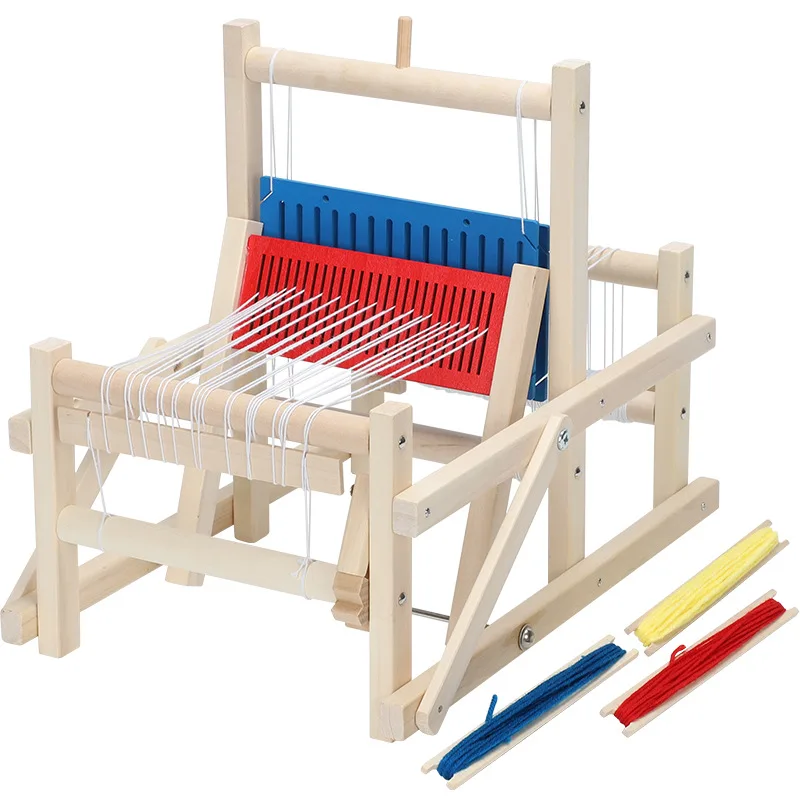 Kids Wood Weaving Frame Knitting Machine Craft Toy Handmade Weaving Scarf Mini Loom