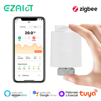 Smart TRV Tuya ZigBee3.0 Thermostat Radiator Actuator Thermostatic Valve Temperature Controller Support Alexa Google Home Alice