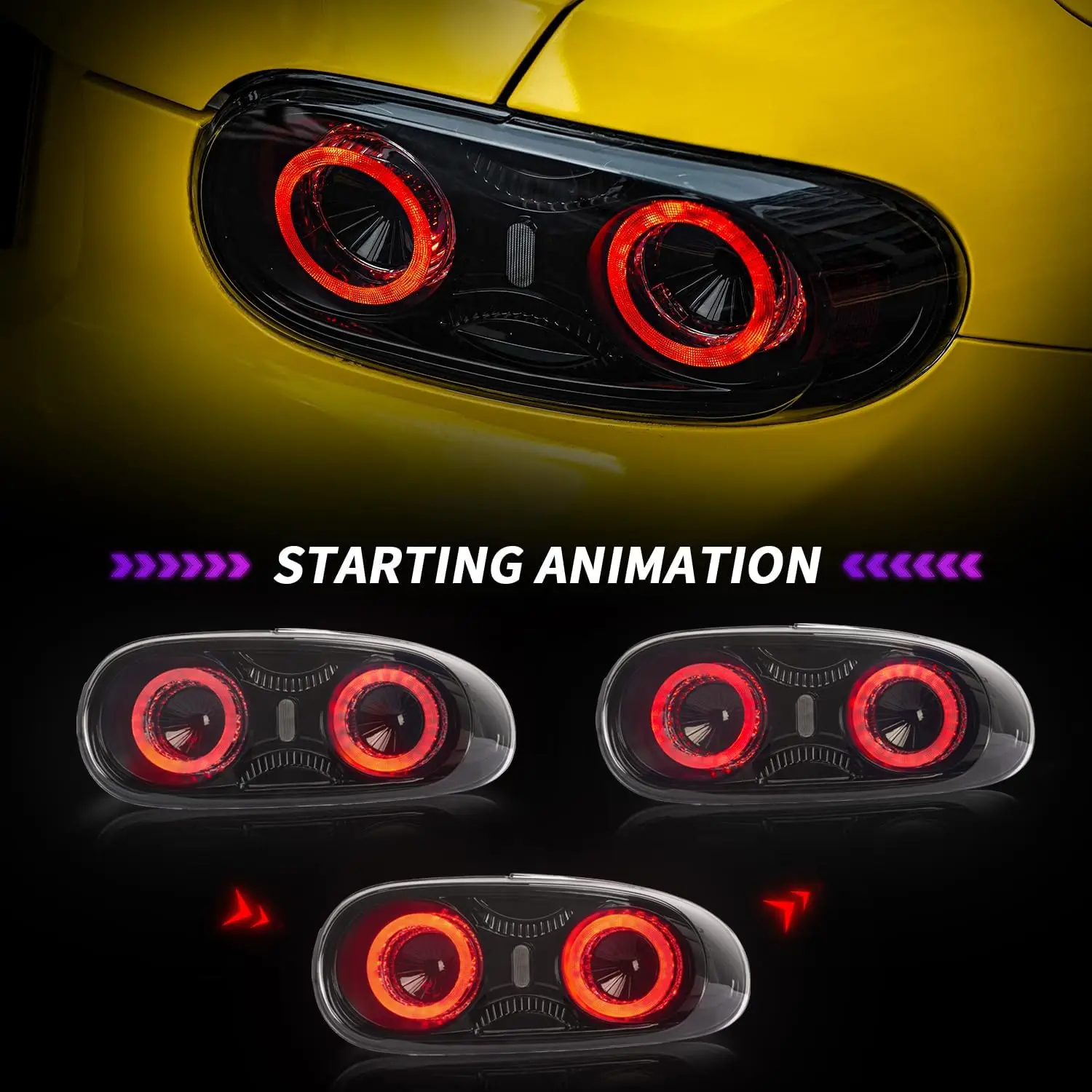 LED Tail Light for Mazda MX-5 (NC2) (NC3) 2009-2015 Start up Animation & Sequential Turn Light