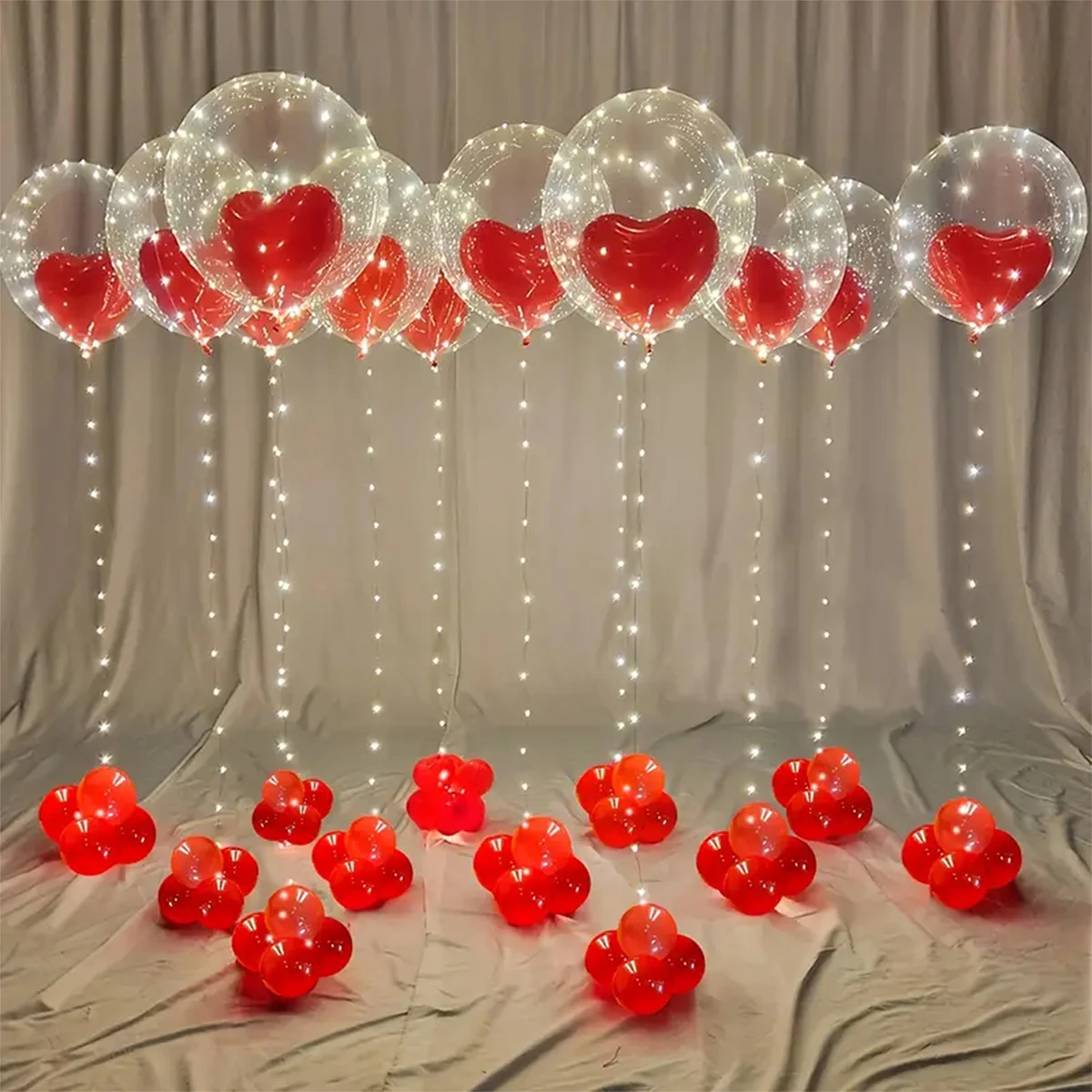 12 sztuk 18-calowych balonów lateksowych Popo Ball Red Love nadaje się do dekoracji wnętrz na Walentynki, wesela i urodziny. — zdjęcie 5