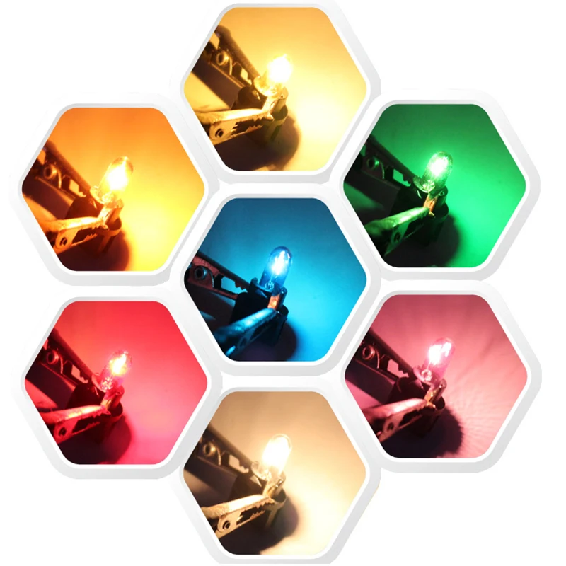 10 Pz 24 V 1.2 W T5 /12 V 5 W T10 Lampadina In Vetro Cruscotto Pannello Strumenti Luce Freno Lampadine Fari Lampada Luci Auto