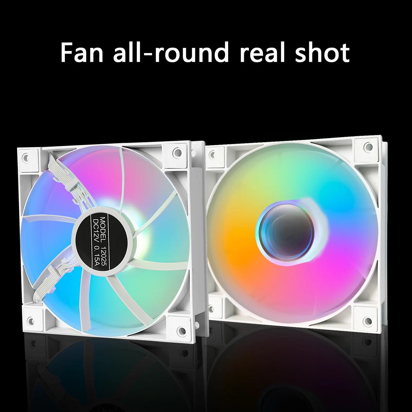 MANMU وحدة المعالجة المركزية مروحة التبريد الكمبيوتر Rgb مروحة 120 مللي متر الكمبيوتر برودة مضيئة مروحة مشعاع الكمبيوتر برودة