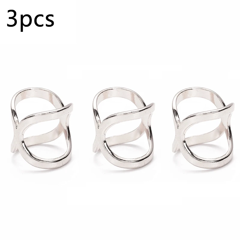 3pcs Fashion Cross Sjaal Clip X Vorm Metalen Broches Voor Vrouwen Holle Boog Sjaals Gesp Houder Sjaals Sieraden Kleding Accessor