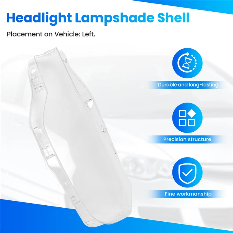 

Side Car Headlight Lens Cover Head Light Lamp Shade Shell Cover For-BMW 3 Series F30 F31 2016-2018 320 328 330 340