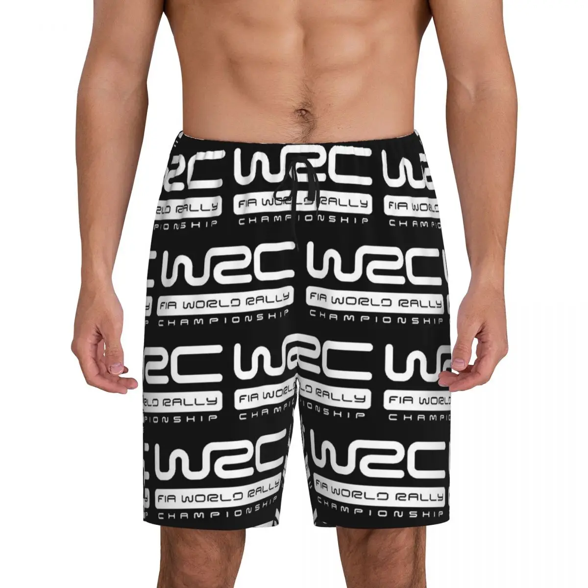 

Custom WRC Short Pajama Pants Men Sleepwear Sleep Lounge Bottom Shorts Sleeping Pants
