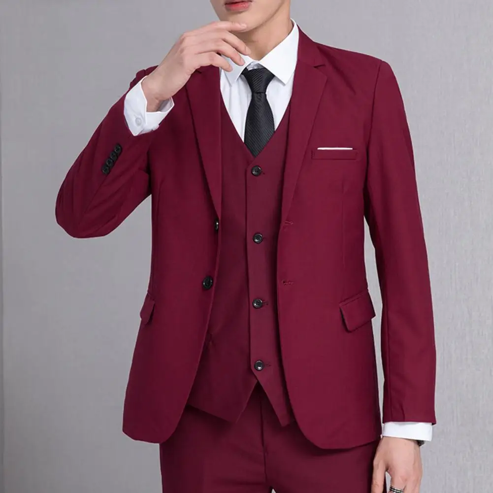 Boutique Fashion Solid Color Slim Fit High-end Casual Business Men's Blazer Groom Wedding Gown Blazers Men Suit Tops Jacke Coat