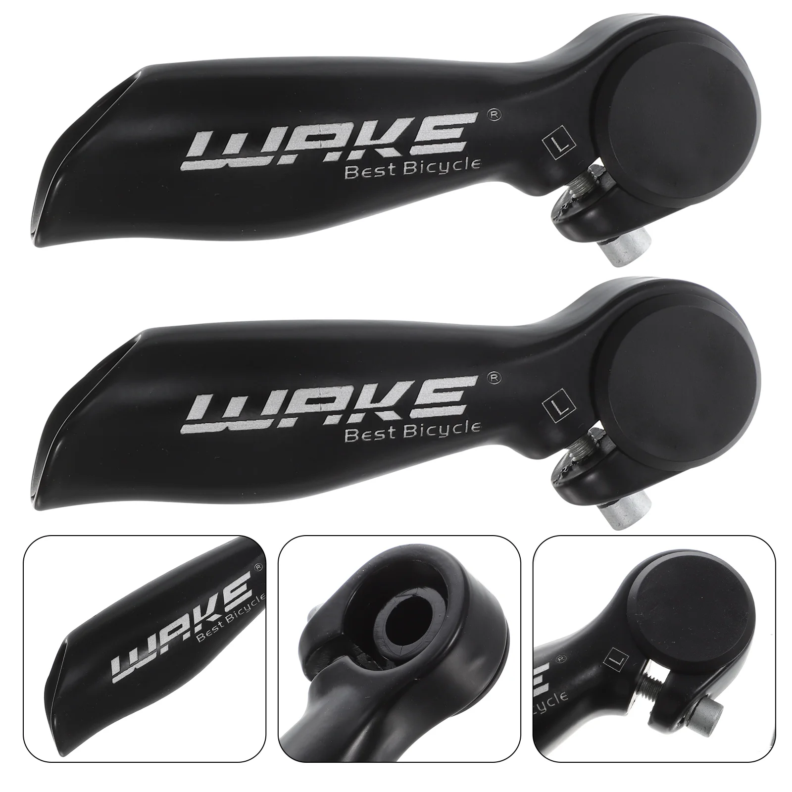 

1 Pair Bike Handlebar Alloy Handlebar Handlebar Mountain Road Biking Handlebar for Biking Cycling (Black)