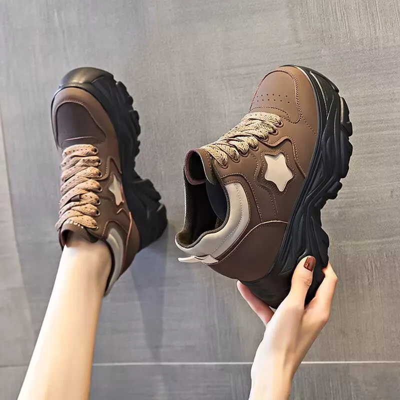 

Luxury Designer Women's Sneakers Platform Brand Female Running Shoes 2023 New Spring Autumn Fashion Casual Ladies Shoes Trend