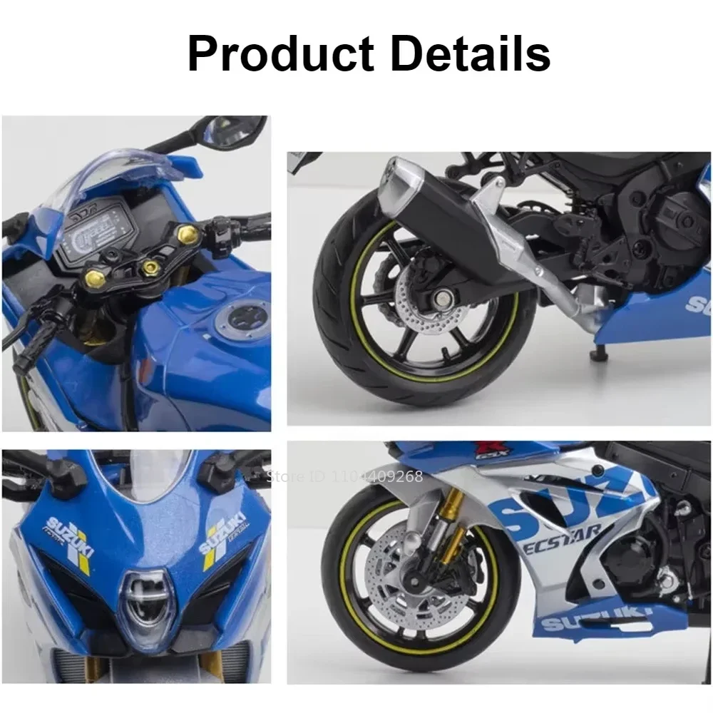 1:12 Aprilia RSV4 RR1000 Suzuki GSX-R1000R Alloy Racing รถจักรยานยนต์รุ่น Diecast Street Cross-Country มอเตอร์รุ่นเด็กนําเสนอ