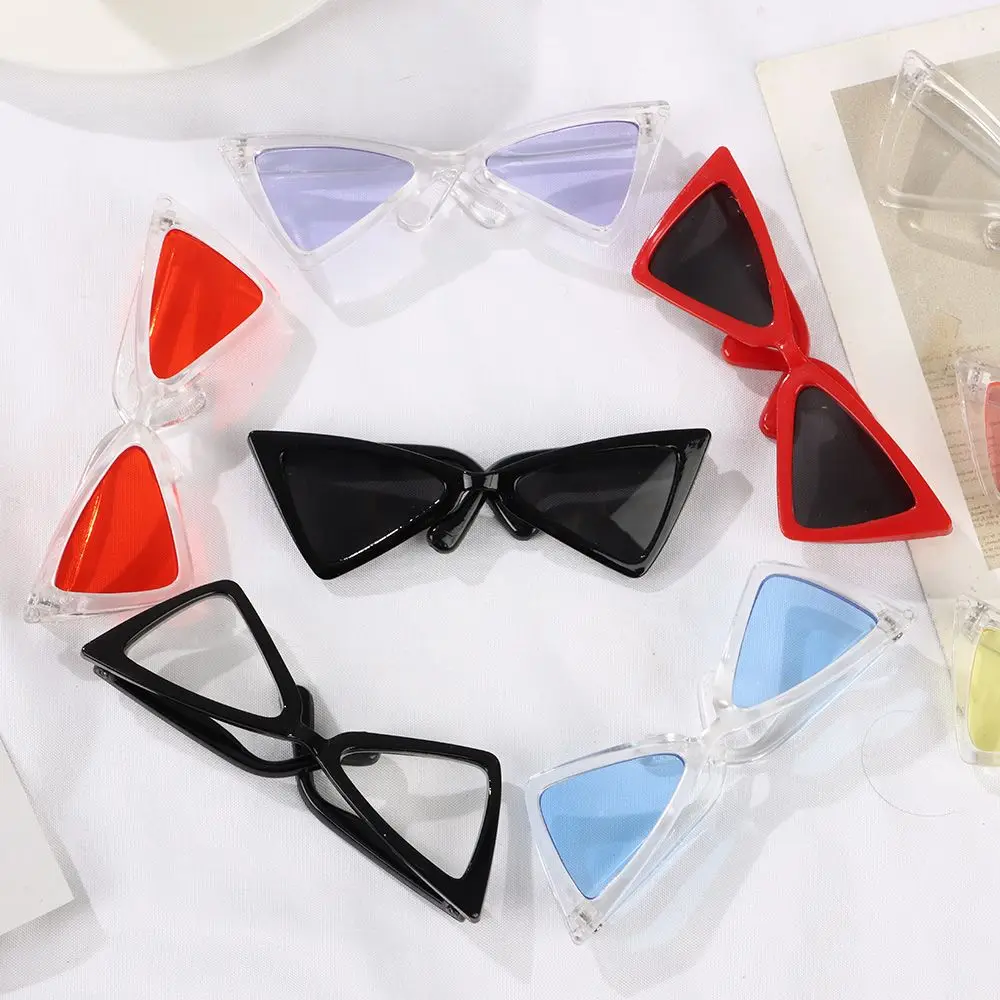Doll Accessories Optionally Cools Triangle Frames Mirror Photograph Props Cat Glasses Pet Eyeglasses Dog Sunglasses