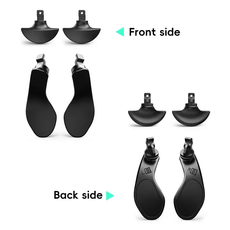 أزرار خلفية معدنية لضفدع البيانات لوحدة تحكم PS5 Edge Elite المجاذيف المعدنية لقطع غيار PS5 Edge Elite لـ Dualsense #4