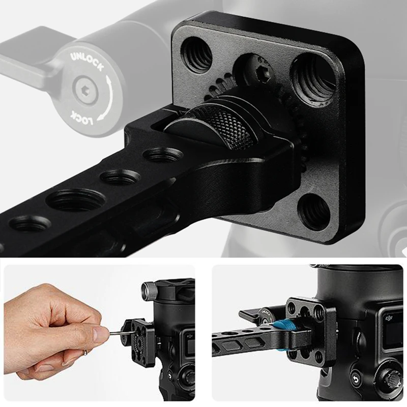 Ronin S/Ronin SC Monitor Mount Video Light Cold Shoe Adapter Magic Arm Bracket for Zhiyun Crane 3 Weebill S Lab for DJI Gimbal