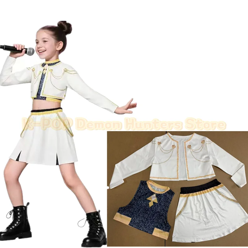Nuevos estilos, gran oferta, disfraz de Anime Kpop Demon Hunter, disfraz de Rumi Zoey Mira, Cosplay para niñas, ropa para el escenario para niños