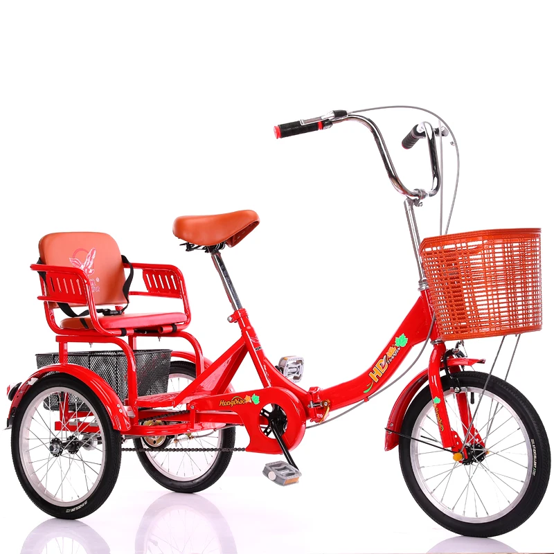 TLL Tricycle Elderly Scooter Self-Propelled Bicycle Human Tricycle