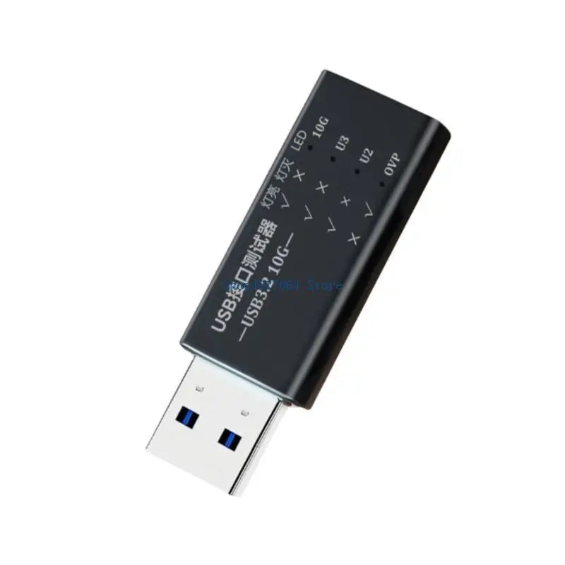 T3LB USB C to USB 3.2 Interfaces Tester Detectors with Transparents and Real Time Power Monitoring LED Display