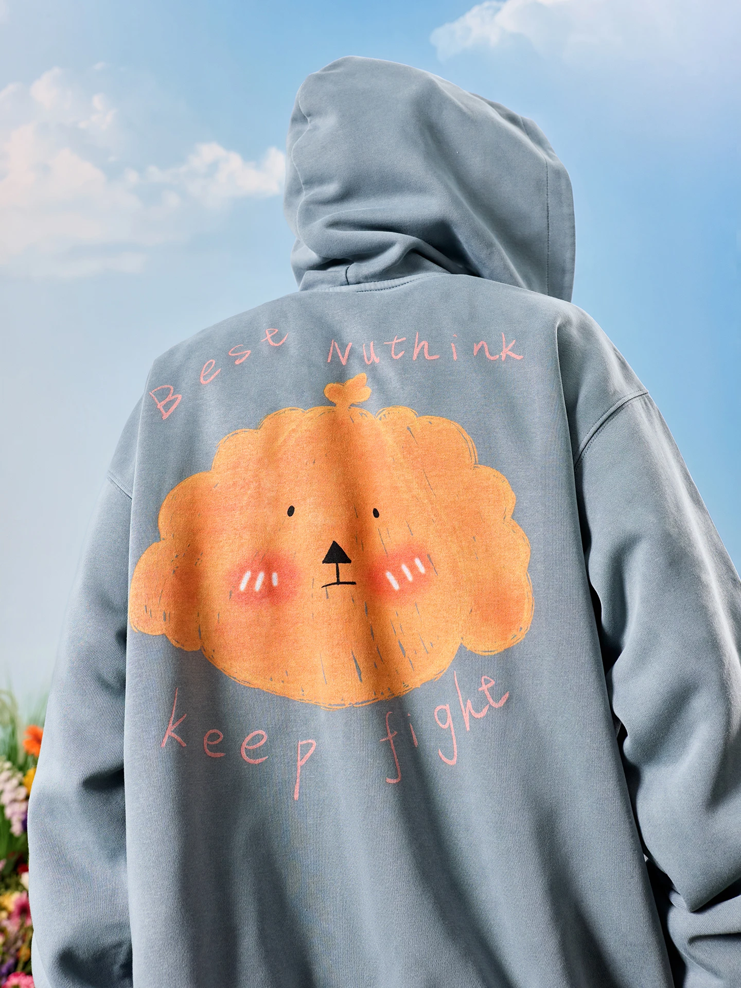 Jaqueta com Capuz Nuthink American Retro Lavada com Letras de Cachorro para Homens e Mulheres, Outono Inverno, Novo Estilo, Confortável, Quente, Algod