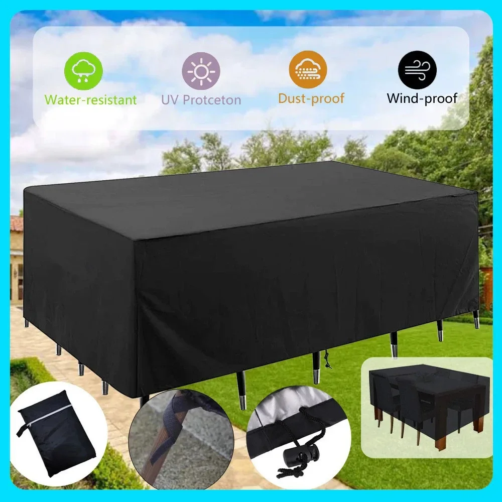 Real Outdoor Cover for Garden Furniture, Patio Garden Furniture, Rain and Snow Chair Cover, Sofa Table and Chair Dust Cover