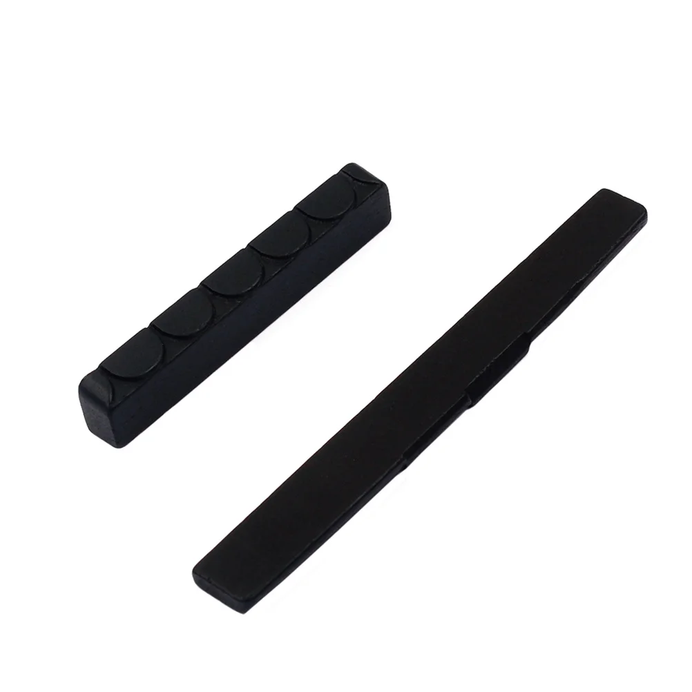 

1 Set Guitar Bridge Saddle Nut Real Buffalo Bone Material For 6 String Acoustic Classical Guitar Replacement Parts Ebony Saddle