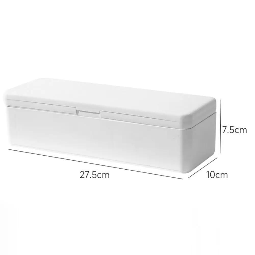 Simplicity PP Battery Organizer Fall Prevention Durable Battery Storage Box Large Capacity Bilayer Data Cable Case